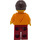 LEGO Man with Bright Light Orange Shirt - First League Minifigure