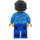 LEGO Man avec Dark Azure Open Shirt Figurine