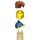 LEGO Man avec Dark Azure Shirt Figurine