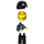 LEGO Man with Dark Blue Jacket and Black Legs Minifigure