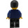 LEGO Man mit Dark Blau Jacket und Schwarz Beine Minifigur