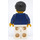 LEGO Man with Dark Blue Patterned Shirt Minifigure