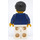 LEGO Man avec Dark Bleu Patterned Shirt Figurine