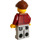 LEGO Man med Mörkröd Jacka Minifigur