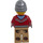 LEGO Man with Dark Red Jacket over Dark Stone Gray Hoodie