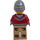 LEGO Man mit Dark rot Jacket over Dark Stone Grau Hoodie