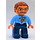 LEGO Mann mit Brille, &#039;LEGO Luft&#039; Abzeichen Duplo-Figur