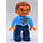 LEGO Man with Glasses, &#039;LEGO AIR&#039; Badge Duplo Figure