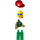 LEGO Man avec Green Jacket et rouge Casquette Figurine