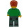 LEGO Man met Green Sweater minifiguur