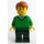 LEGO Hombre con Verde Jersey Minifigura