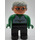 LEGO Man with Green Top and Glasses Duplo Figure