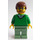 LEGO Muž s Zelená V-Neck Svetr Minifigurka