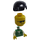 LEGO Man mit Green Vest mit Zipper und Pockets, Weiß Shirt, Weiß Beine, Sunglasses, und Schwarz Haar Minifigur