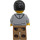 LEGO Man mit Grey Jacket Minifigur