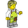 LEGO Man mit Lime Apron Minifigur
