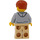 LEGO Człowiek z Medium Stone Szary Sweter I Broda Minifigurka