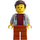 LEGO Man met Medium Stone Grijs Sweatshirt minifiguur