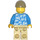 LEGO Homme avec Open Azur Foncé Chemise Minifigurine