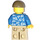 LEGO Homme avec Open Azur Foncé Chemise Minifigurine