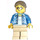 LEGO Homme avec Open Azur Foncé Chemise Minifigurine