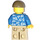 LEGO Man avec Open Dark Azure Shirt Figurine
