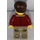 LEGO Man med Open Mörkröd Jacka Minifigur