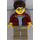 LEGO Mann mit Open Dunkelrot Jacke Minifigur