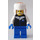LEGO Man with Orange Hat and Black Jacket With Silver Planet Minifigure