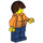 LEGO Mand med orange Top og Redningsvest Minifigur