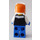 LEGO Mann mit Orange Ushanka Hut und Weiß Bart Minifigur