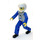 LEGO Man with Orca Top and White Helmet Technic Figure