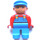 LEGO Man mit Overalls Duplo Abbildung