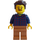 LEGO Man met Plaid Shirt Minifiguur