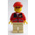 LEGO Man avec rouge Jacket Figurine et capuchon de bec court