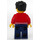 LEGO Man mit rot Letterman Jacket Minifigur