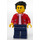LEGO Man avec rouge Letterman Jacket Figurine