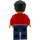 LEGO Man met Rood Letterman Jacket minifiguur