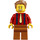 LEGO Man met Rood Shirt en Suspenders minifiguur