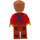 LEGO Man avec rouge Shirt et Suspenders Figurine