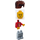 LEGO Man mit rot Shirt, tan Tie und suspenders Minifigur