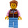 LEGO Man with Reddish Brown Jacket Minifigure