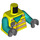 LEGO Man with Safety Vest Minifig Torso (973 / 76382)