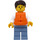 LEGO Uomo con Striped Superiore Minifigure