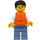 LEGO Man with Striped Top Minifigure