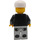 LEGO Man met Suit met 3 Buttons, Wit Pet minifiguur