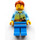 LEGO Man mit Sunset, Palms und Tousled Haar Minifigur