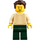 LEGO Man met Tan Sweater minifiguur
