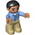 LEGO Man mit Tan Trousers Duplo Abbildung