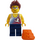 LEGO Man mit TankTop und Rettungsweste Minifigur